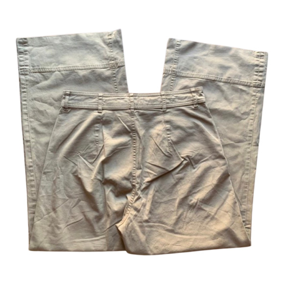 Everlane The Lightweight Wide Leg Crop Chino Pant Tan Size 4 - Picture 4 of 7